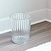 iDesign Alston Acrylic Waste Basket, Trash Can for Bathroom, Kitchen, Office, Bedroom, 8