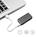 FORHU USB Rechargeable Lighter Windproof Flameless Electronic Pulse Arc Cigarette Lighter (Black ice)