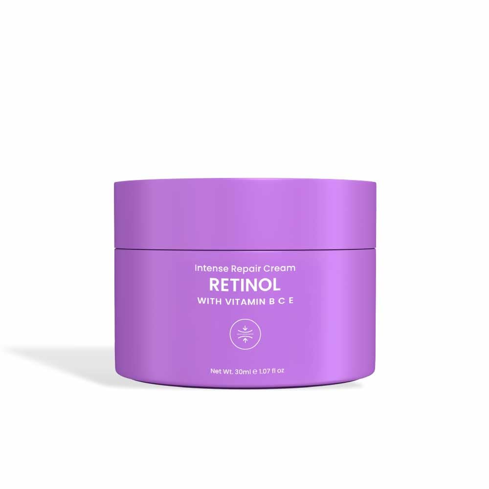 Earth Rhythm Retinol Night Cream Enriched with Vitamin B, C, & E, Clears Clogged Pores, Gives Radiant Skin, All Skin Type - 30gm