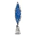 Kurt Adler UL 10-Light LED Silver and Blue Hanukkah Star Shimmer Treetop