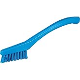 1/2 in W Detail Brush, Stiff, 5 1/2 in L Handle, 2 in L Brush, Blue, Plastic, 8 in L Overall - 1 Each
