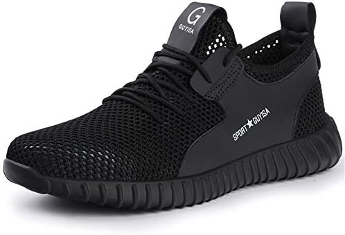 Safety Shoes Women Men Lightweight Work Trainers Breathable Steel Toe Cap Sneakers