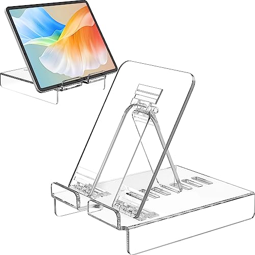 KTRIO Acrylic Tablet Stand for Desk Adjustable