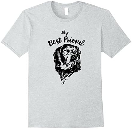 Mens Best Friend t-shirt Golden Retriever shirt DogTee shirt Medium Heather Grey