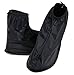 BenRan Rain Shoe Covers Shoes Overshoes Boot Gear Zippered Shoes for Men and Women (Black, 34.5cm)