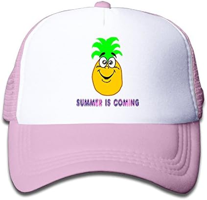 Sport Pineapple Summer Coming Kids Boys Girls Mesh Cap Hat Adjustable One Size