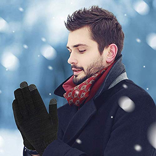 HUNTSMANS ERA Winter Knit Beanie, Hat, Neck Warmer Scarf and Woolen Gloves Set - Skull Cap for Men & Women (3 Piece) 4 HUNTSMANS ERA Winter Knit Beanie, Hat, Neck Warmer Scarf and Woolen Gloves Set - Skull Cap for Men & Women (3 Piece) - Image 4