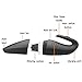 ZHIYI-Wireless Car Vacuum Cleaner High Power Handheld Portable Cordless Bass Electric Small Household Black 120W