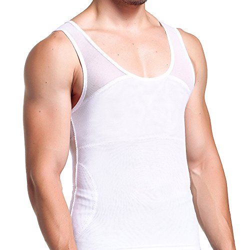 Compression Shirt to Hide Man Boobs Moobs Slimming Mens