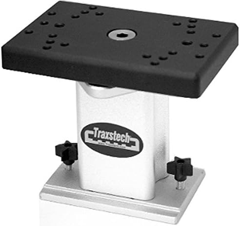 TraxstechFishing Systems Swivel Base with Riser for downriggers Mounted to Tracks for trolling Fishing