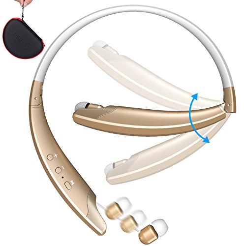 Foldable bluetooth headphones,senbowe wireless neckband sports bl…