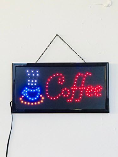 Bright LED Neon Light Animated Motion OPEN Sign For Coffee Restaurant Store Shop