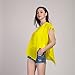 Fashion Story Women Casual T-Shirt Short Sleeve Chiffon Top Crew Loose Blouse Bat Sleeve