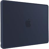BlueSwan Anti-Cracking Hard Shell Case Compatible with MacBook Air 13 inch M4 M3 M2 2026 2025-2022 A3240 A3113 A2681, Drop Protection Soft TPU Bumper PC Base for Air 13.6 inch, Frosted Midnight