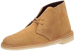 Clarks Men's Desert Chukka Boot, Oak Suede, 11 M US