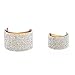 Diamond Semicircular Hair Clip Claw (Brown)