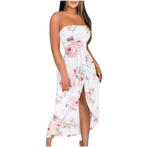Casual Dress for Women,Womens Off Shoulder Strapless Beach Dress