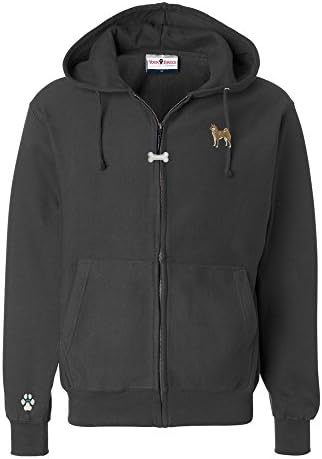 Shiba Inu Men's Full Zip Hooded Sweatshirt