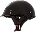 VCAN V531 Cruiser Half Helmet (Solid Gloss Black, Medium)