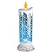 Collections Etc Color Changing Snow Globe Candle - 11.500 x 5.250 x 5.250