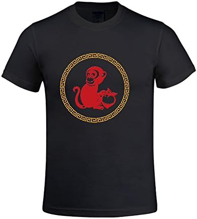 2016 Monkey Years 2016 Men's Big And Tall Crew T-Shirts Black