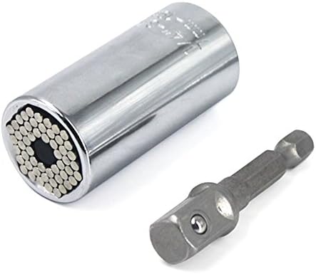 Lifeholder Universal Ratchet Socket 7 to 19mm Spanner Grip Drill Adapter Professional Repair Tool