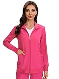 COZYFIT Scrub Jackets for Woman, Zip Front Nurse