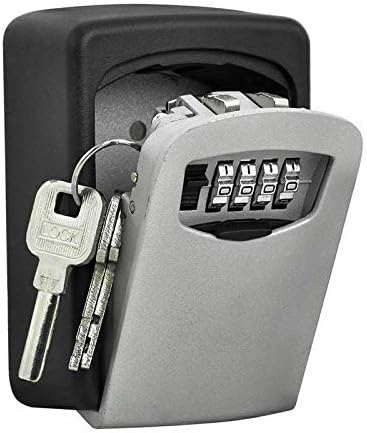 Raxter Heavy-Duty Wall-Mounted Key Safe Box 4-Digit Combo Weatherproof