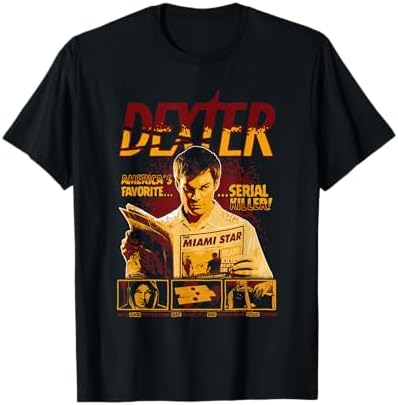 Amazon.com: Dexter T-Shirt, Men's, Unisex-Adults, Black, Small