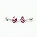 Bonnie Cute Mouse Crystal Rhinestone Girl's Screwback Stud Earrings