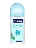Nivea Energy Fresh Anti-Perspirant Roll-On, 1.7 Fluid Ounce (Pack of 3)