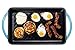 Enameled Cast-Iron Rectangular Grill Pan with Ridges, Oven Safe, Non-Stick Coating, Loop Handles, 9.5