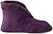 Dearfoams Women's Velour Bootie with Boa Flat
