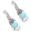 Sterling Silver 'Patia' Larimar Earrings