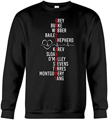 Greys Anatomy cast Sweatshirt - Grey's Quotes Shirt Merchandise Gifts for Fans