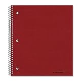 NATIONAL Brand Subject Wirebound Notebook, College/Margin Rule, 80 Sheets/Pad (31987)