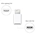 Trenro Micro USB to 8 Pin Lightning Converters Android Micro USB Transfer to Apple IOS Lightning Port