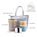 AKS Vacuum Insulated stainless steel lunch jar, with a tote colder bag (Gray)