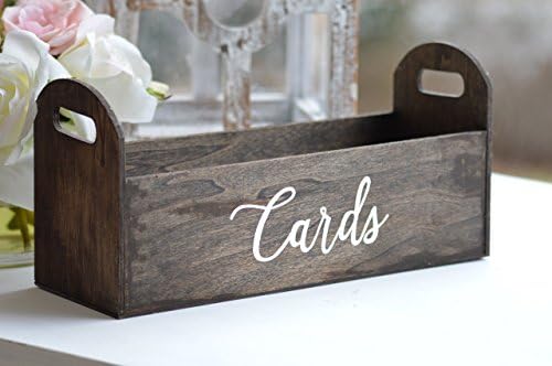 Rustic Wedding Card Box Wood Planter Reception Card Holder Graduation Party Accessory