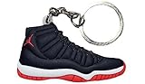SPUSA5 11 XI Black Red Bred 2D Flat Sneaker Keychain