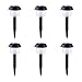 6 Pack Outdoor Solar Path Lights – Waterproof Solar Garden Landscape Lights for Outdoor Yard Pathway Driveway Walkway Sidewalk Patio Lawn Lighting Illumination, Auto On/Off Cool White