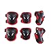 Fabmore Kids Knee and Elbow Pads with Wrist Guards, Adjustable Protective Gear Set for Scooter Cycling Skateboard Rollerblade