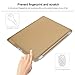 BESDATA Ultra Slim Lightweight Smart Stand Cover Auto Wake/Sleep Function & Translucent Back Case for Apple iPad 2 / iPad 3 / iPad 4 Bundle with Screen Protector, Cleaning Cloth & Stylus (Gold)