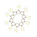 Jaciya 50pcs Gold Hair Braid Hair Pins Ring Shell Hands Leaves Star Pendant Rings Set Hair Clip Headband Hair Accessories