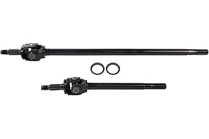 TEN Factory MG22148 Bolt Pattern Spline Drive Axle Shaft Assembly for Dana 30 Standard Front 27 Spline, Left & Right 4340 Chromoly - Fits Jeep TJ/Wrangler Replaces Dorman 630-426/427, Spicer 75815-1X