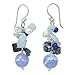 NOVICA Handmade Cluster Earrings | Cultured Freshwater Pearl | .925 Sterling Silver | Lapis Lazuli | Clear Quartz | Artisan Jewelry | Chalcedony | Birthstone & Agate Bead | Thailand Serenity
