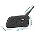 Motorcycle Communication Headset Helmet Bluetooth Dual Intercom Full Clip Speaker Headphone 6 Riders Talk for Skiing, Camping, Hiking, Scooter, Gokart, 4 Wheeler, ATV Vnetphone(1 Pack)