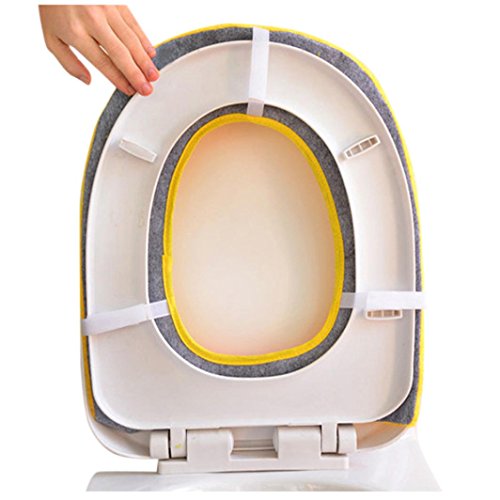 Toilet Seat Mat,by Vibola Washable Soft Warmer Mat Cover Pad Cushion (random Color) - Thumbnail 5