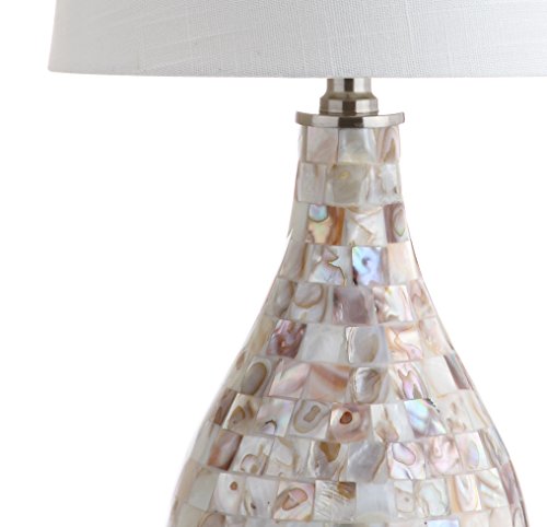 JONATHAN Y JYL1024A Mona 20.5" Mini LED Lamp Cottage,Coastal,Transitional for Bedroom, Living Room, Office, College Dorm, Coffee Table, Bookcase, Seashell
