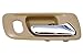 PT Auto Warehouse HO-2580ME-FR - Inside Interior Inner Door Handle, Beige/Tan Housing with Chrome Lever - 4-Door Sedan, with Power Lock Hole, Passenger Side Front